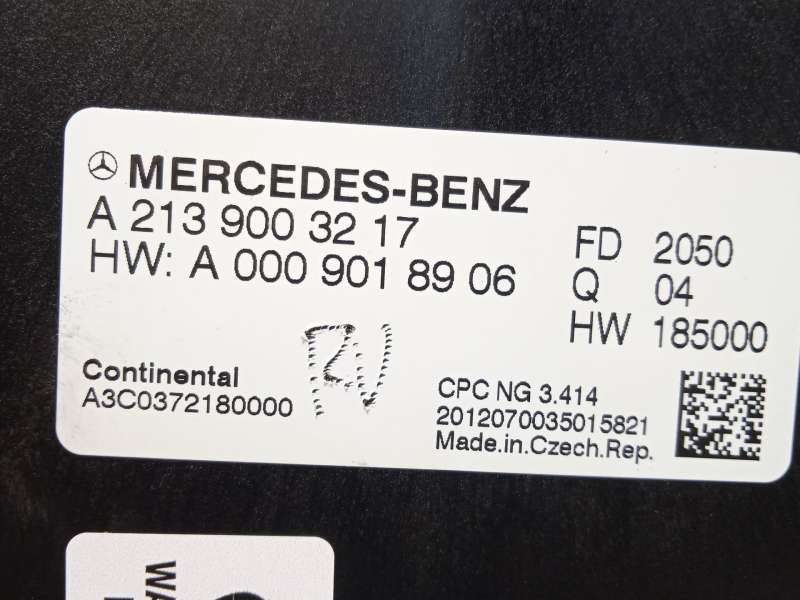 Recambio de modulo electronico para mercedes-benz clase c (w205) c 220 d (205.014) referencia OEM IAM A2139003217  A3C0372180000 - Negro 4