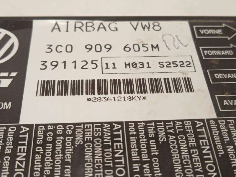 Recambio de centralita airbag para volkswagen passat variant (3c5) 2.0 tdi referencia OEM IAM 3C0909605M 3C0909605M003 - Rojo 4