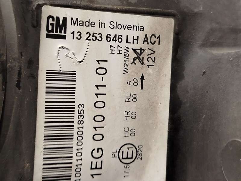 Recambio de faro izquierdo para opel astra j (p10) 1.7 cdti (68) referencia OEM IAM 13253646  1EG010011 - Plata 4