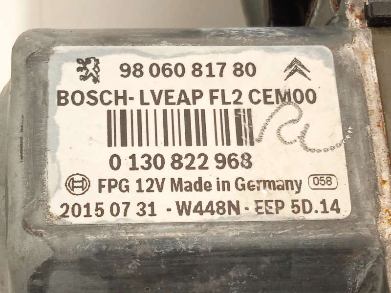 Recambio de elevalunas delantero derecho para peugeot 2008 i (cu_) 1.2 thp 110 / puretech 110 referencia OEM IAM 9806088080 9806 - Negro 4