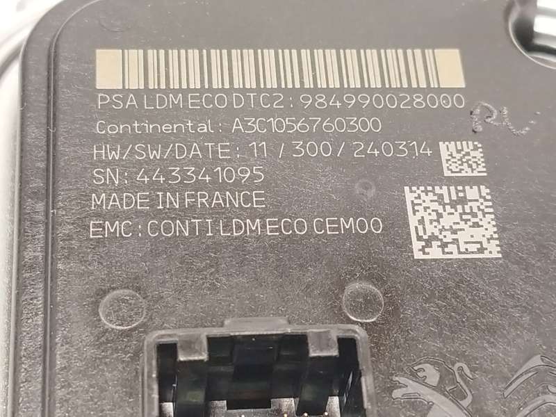 Recambio de centralita led izquierda para peugeot 308 iii (fb_, fh_, fp_, f3_, fm_) puretech 110 (fphnpl) referencia OEM IAM 984 4