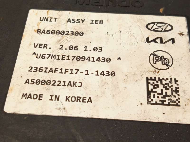 Recambio de abs para hyundai tucson (nx4e, nx4a) 1.6 t-gdi hybrid referencia OEM IAM 58500CZ000 BA60002300 BA10002300 5