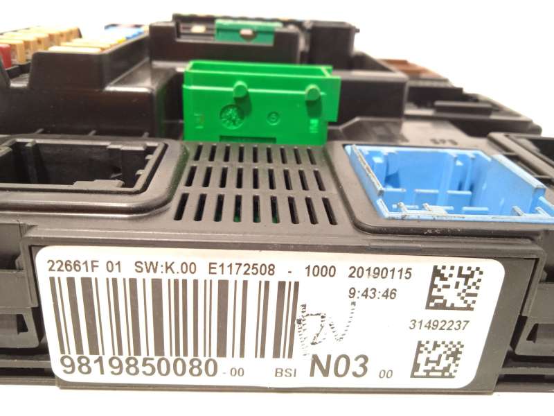 Recambio de caja reles / fusibles para peugeot 2008 i (cu_) 1.2 puretech 82 referencia OEM IAM 9819850080 1663368780 - Verde 4