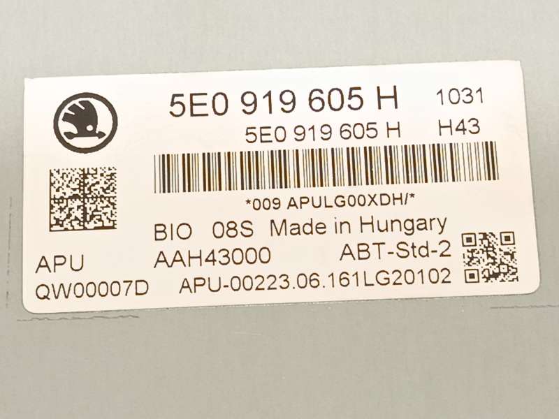 Recambio de pantalla multifuncion para skoda octavia iii (5e3, nl3, nr3) 1.6 tdi referencia OEM IAM 5E0919605HBIO - Negro 6