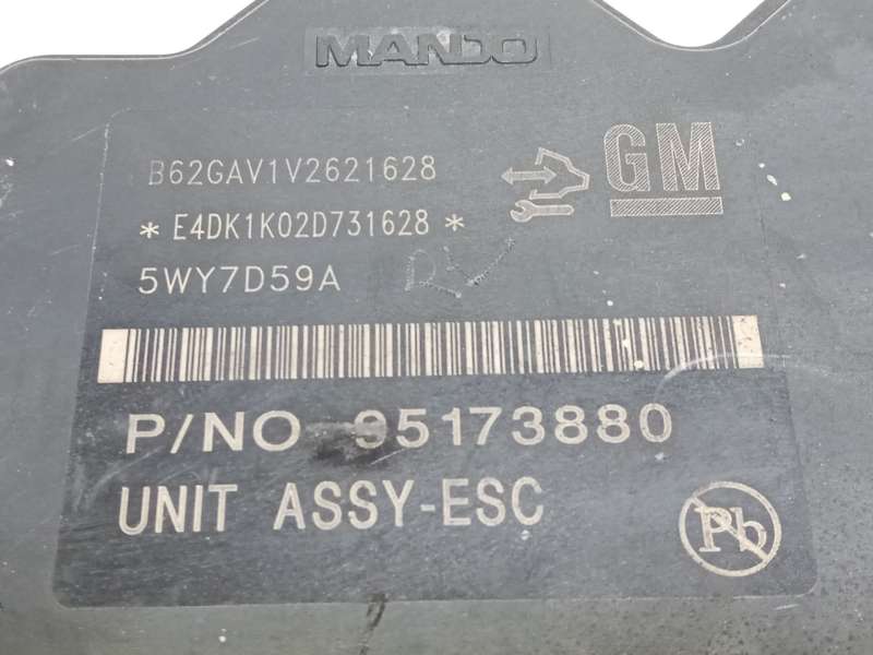 Recambio de abs para chevrolet aveo hatchback (t300) 1.3 d referencia OEM IAM 95173880  688250455 - Blanco 7