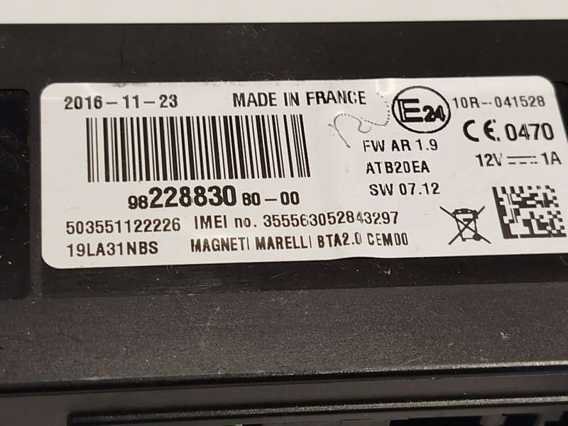 Recambio de modulo electronico para citroën c4 grand picasso ii (da_, de_) 1.6 bluehdi 120 referencia OEM IAM 9822883080 - Azul 4