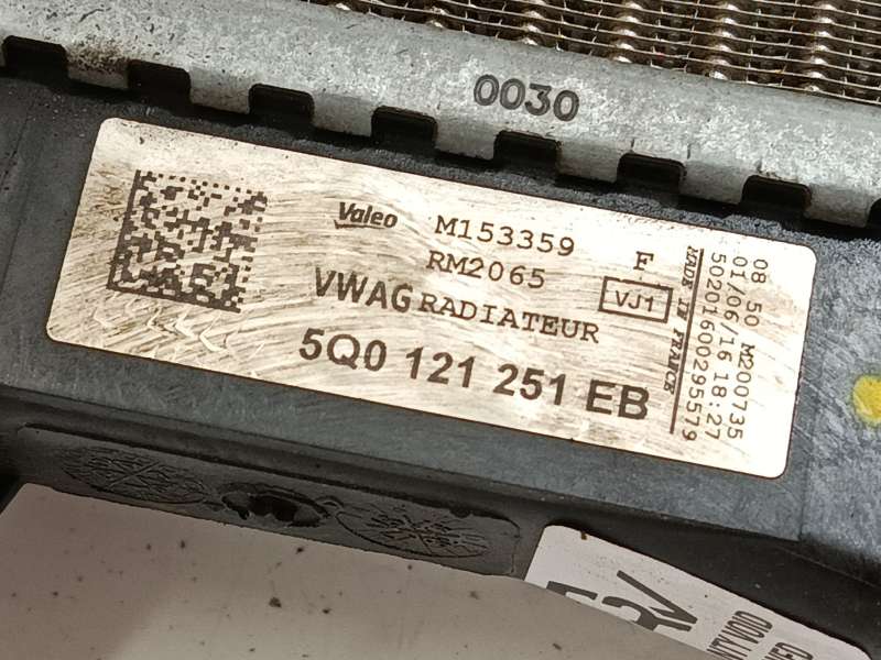 Recambio de radiador agua para skoda octavia iii (5e3, nl3, nr3) 1.6 tdi referencia OEM IAM 5Q0121251EB - Negro 4