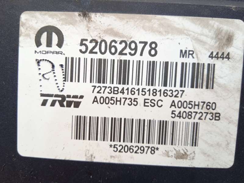 Recambio de abs para jeep renegade suv (bu, b1, bv) 1.6 crd referencia OEM IAM 52062978 68372722AA 54087273B 5
