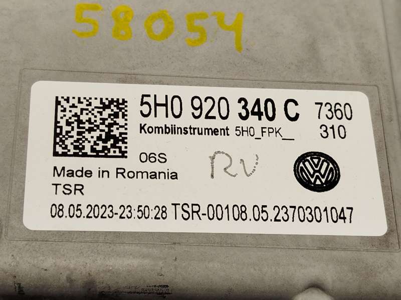 Recambio de cuadro instrumentos para volkswagen golf viii variant (cg5, db5) 1.0 tsi referencia OEM IAM 5H0920340C 5