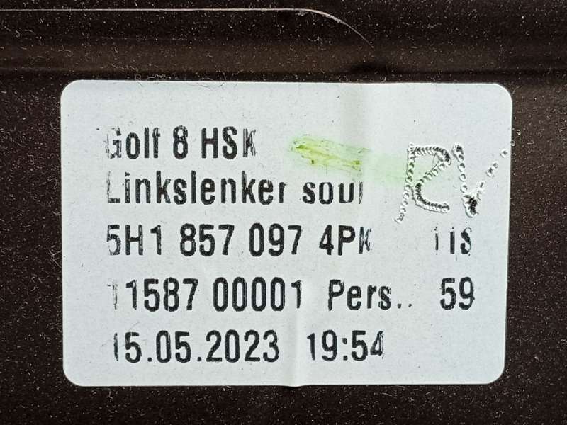 Recambio de guantera para volkswagen golf viii variant (cg5, db5) 1.0 tsi referencia OEM IAM 5H18570974PK 6
