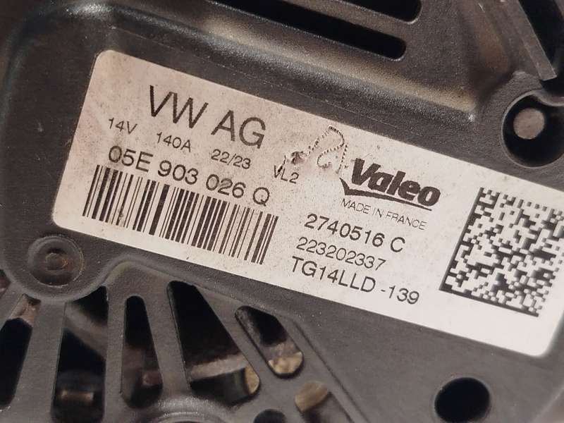 Recambio de alternador para audi a1 allstreet (gbh) 30 tfsi referencia OEM IAM 05E903026Q 2740516C TG14LLD - Gris 5