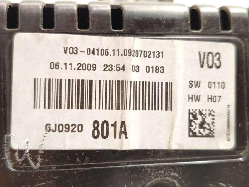 Recambio de cuadro instrumentos para seat ibiza iv sc (6j1, 6p5) 1.6 tdi referencia OEM IAM 6J0920801A - Blanco 7