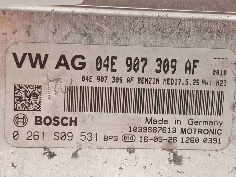 Recambio de centralita motor uce para seat ibiza (6p1) reference referencia OEM IAM 04E907309AF  0261S09531 - Gris 4
