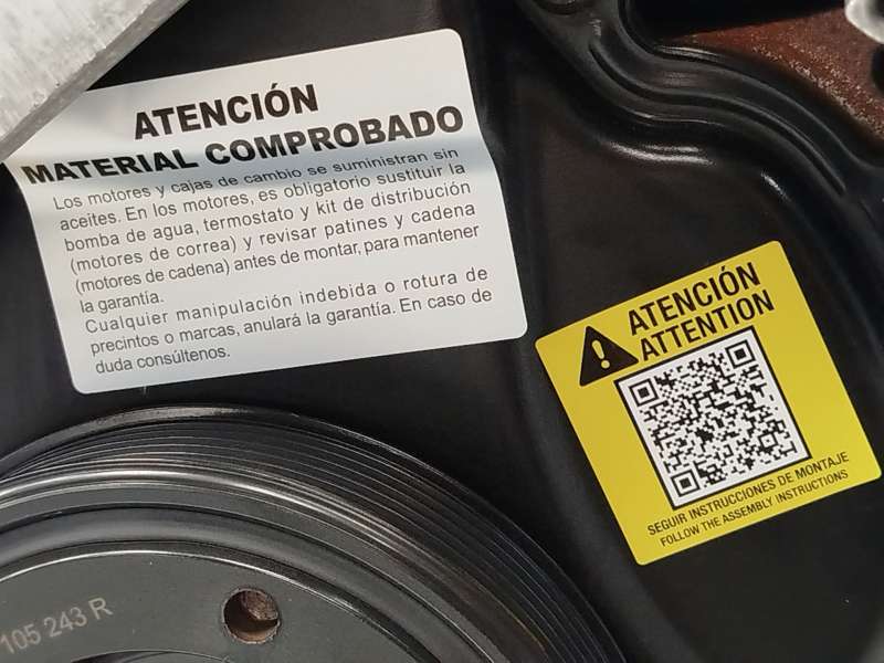 Recambio de motor completo para seat tarraco (kn2) 2.0 tfsi 4drive referencia OEM IAM DNP DNPA 11