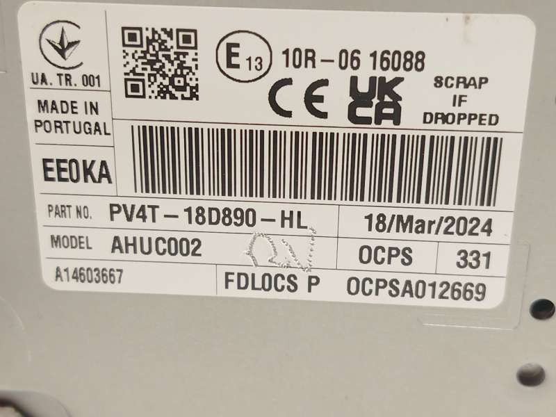 Recambio de sistema audio / radio cd para ford tourneo courier 1.0 ecoboost referencia OEM IAM PV4T18D890HL 2781530 - Azul 4