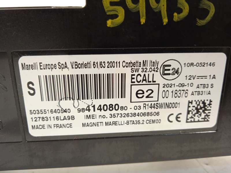 Recambio de modulo electronico para peugeot 2008 ii (ud_, us_, uy_, uj_, ur_, uc_) 1.5 bluehdi 110 (udyhsk) referencia OEM IAM 9 - Gris 4
