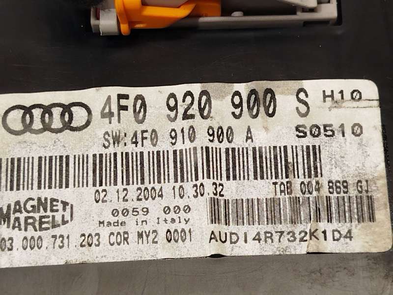 Recambio de cuadro instrumentos para audi a6 c6 (4f2) 3.0 tdi quattro referencia OEM IAM 4F0920900S 4F0910900A 503000731203 5