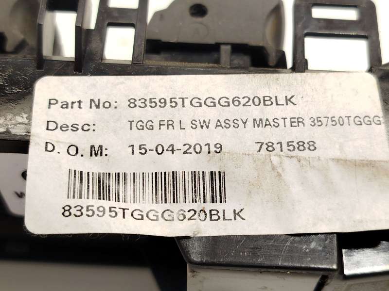Recambio de mando elevalunas delantero izquierdo para honda civic x hatchback (fc_, fk_) 1.0 vtec referencia OEM IAM 83595TGGG62 - Plata 4