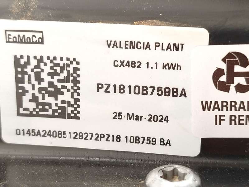 Recambio de bateria electrica menor de 5 kwh (hev) para ford kuga iii (dfk) 2.5 fhev referencia OEM IAM PZ1810B759BA 2839293 SVP - Verde 5