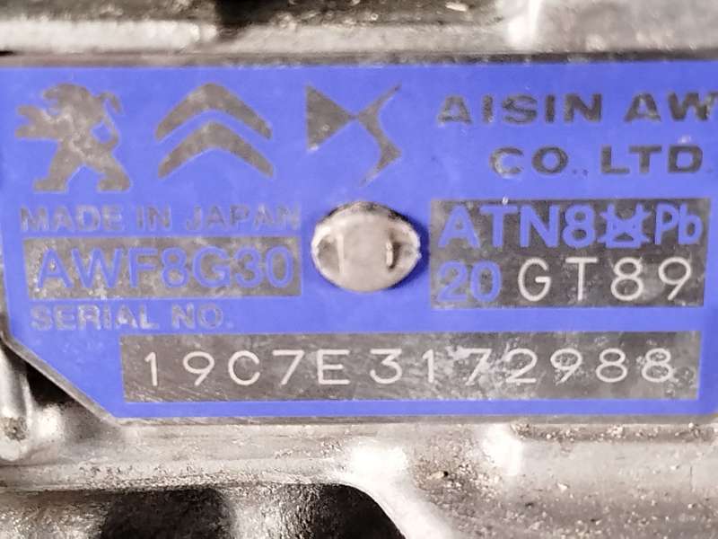 Recambio de caja cambios para peugeot 508 ii (fb_, fh_, f3_) 1.5 bluehdi 130 (fbyhzj, fbyhzr) referencia OEM IAM 20GT89 98317598 8
