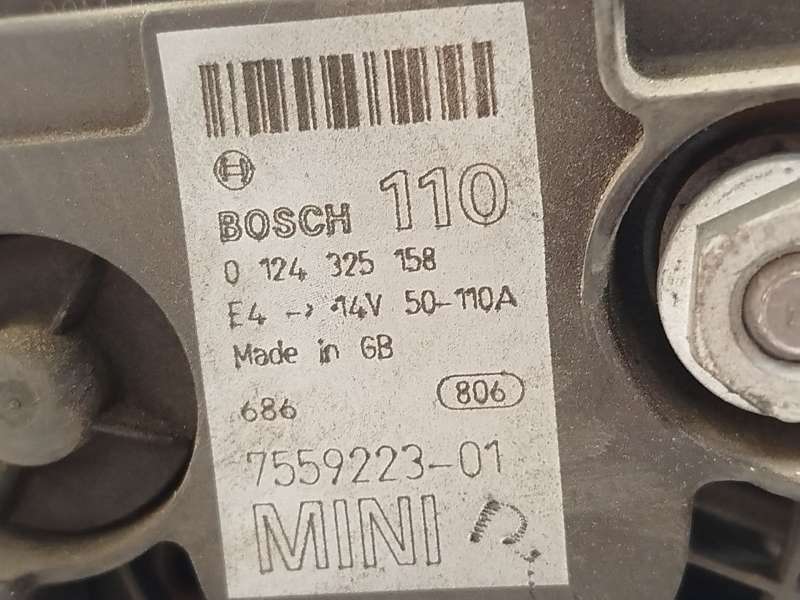 Recambio de alternador para mini mini (r50, r53) cooper referencia OEM IAM 7559223 12317559223 0124325158 - Gris 4