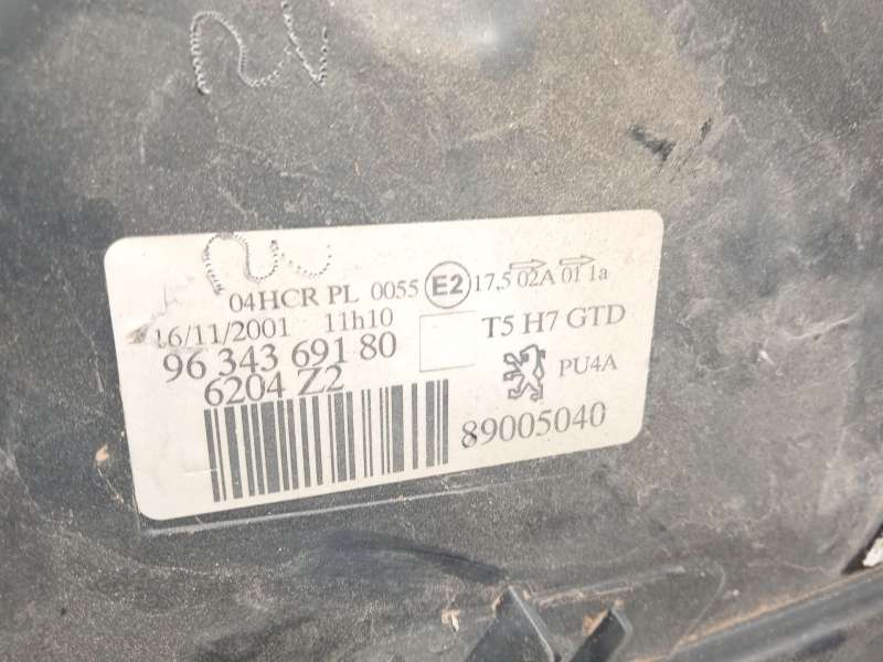 Recambio de faro izquierdo para peugeot 307 (3a/c) 1.6 hdi referencia OEM IAM 9634369180 - Antracita 4