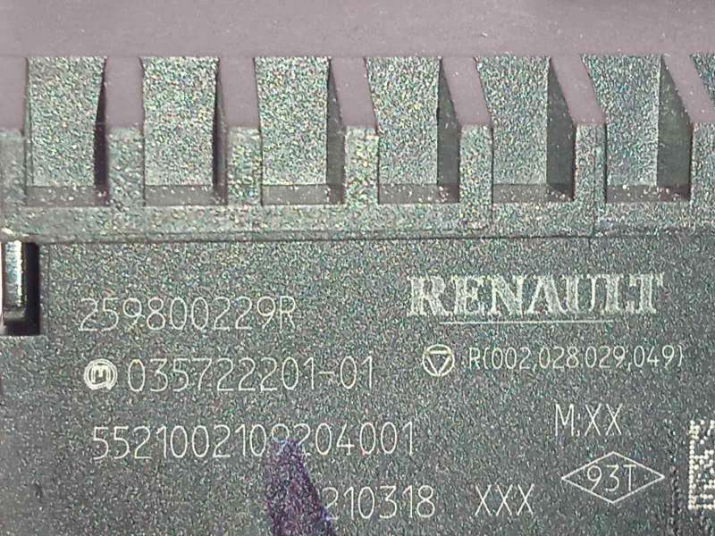 Recambio de mando multifuncion para renault captur ii referencia OEM IAM 259800229R - Blanco 4