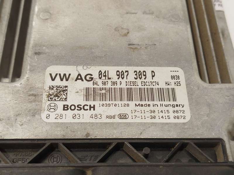 Recambio de centralita motor uce para volkswagen touran (5t1) 1.6 tdi referencia OEM IAM 04L907309P  0281031483 4