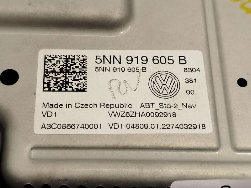 Recambio de pantalla multifuncion para volkswagen t-cross (c11, d31) 1.0 tsi referencia OEM IAM 5NN919605B  A3C0866740001 - Negro 7