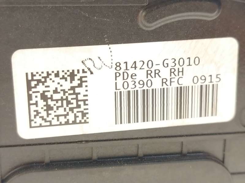 Recambio de cerradura puerta trasera derecha para hyundai i30 (pde, pd, pden) 1.5 referencia OEM IAM 81420G3010 - Gris 3