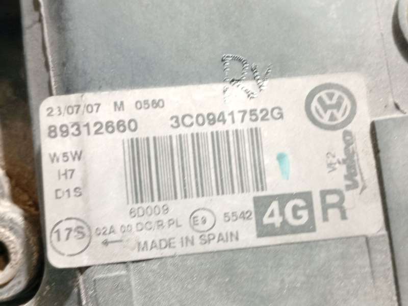 Recambio de faro derecho para volkswagen passat b6 variant (3c5) 2.0 tdi referencia OEM IAM 3C0941752G  89312660 8