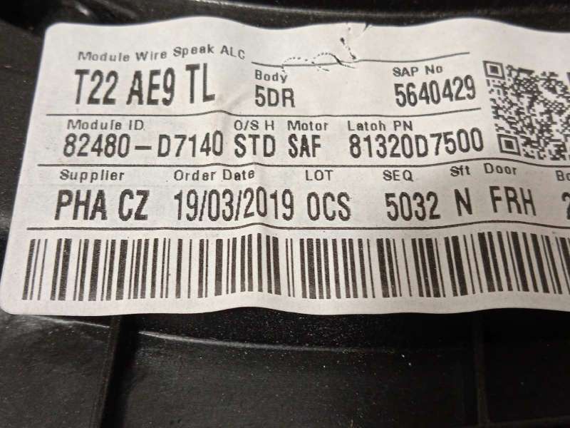 Recambio de elevalunas delantero derecho para hyundai tucson referencia OEM IAM 82480D7140  82460D7010 - Gris 3
