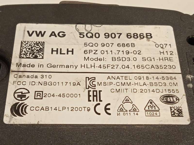 Recambio de modulo electronico para seat ateca (kh7, khp) 2.0 tdi referencia OEM IAM 5Q0907686B  6PZ011719 - Blanco 4