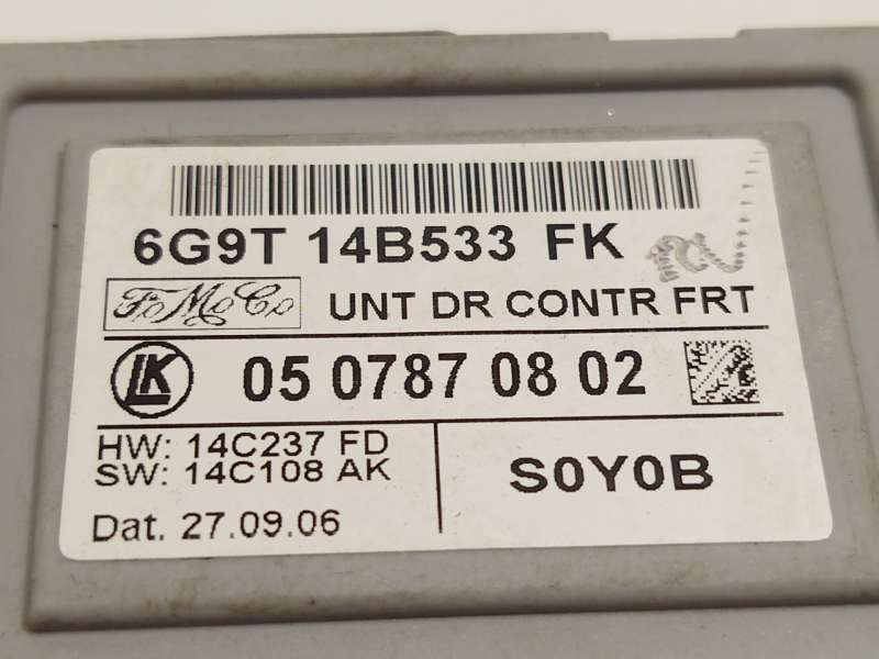 Recambio de centralita confort para ford s-max (wa6) 2.0 tdci referencia OEM IAM 6G9T14B533FK - Plata 3