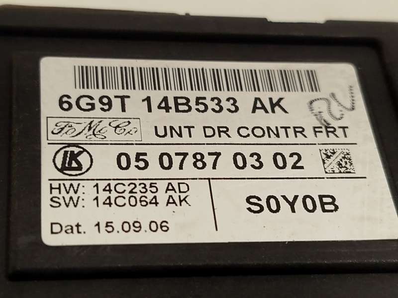 Recambio de centralita confort para ford s-max (wa6) 2.0 tdci referencia OEM IAM 6G9T14B533AK - Plata 3
