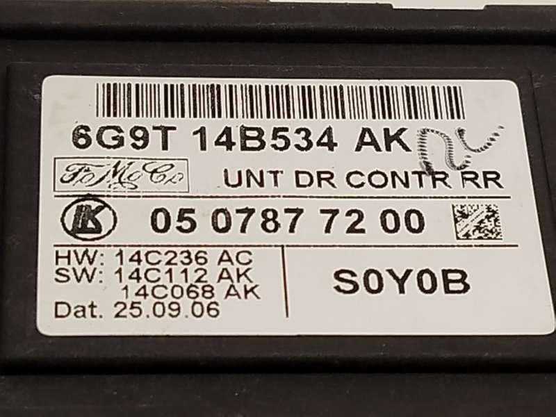 Recambio de centralita confort para ford s-max (wa6) 2.0 tdci referencia OEM IAM 6G9T14B534AK - Plata 3