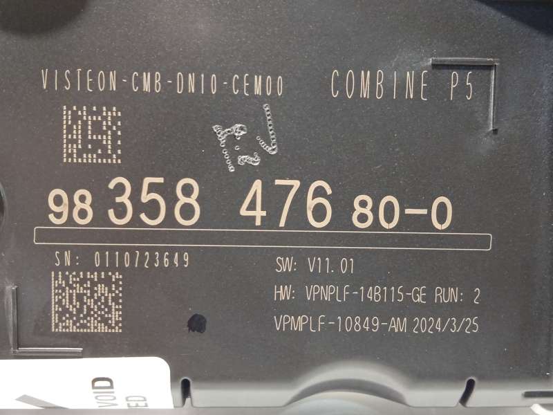 Recambio de cuadro instrumentos para peugeot 308 iii (fb_, fh_, fp_, f3_, fm_) puretech 110 (fphnpl) referencia OEM IAM 98358476 6