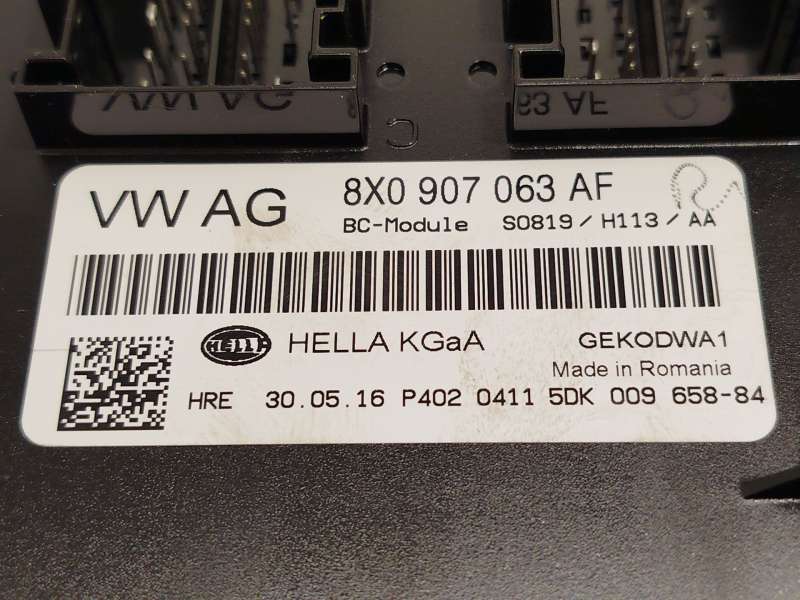 Recambio de modulo electronico para audi a1 sportback (8xa, 8xf) 1.6 tdi referencia OEM IAM 8X0907063AF  5DK00965884 4
