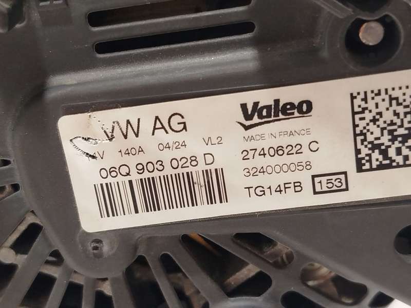 Recambio de alternador para seat tarraco (kn2) 2.0 tfsi 4drive referencia OEM IAM 06Q903028D 2740622C TG14FB 4
