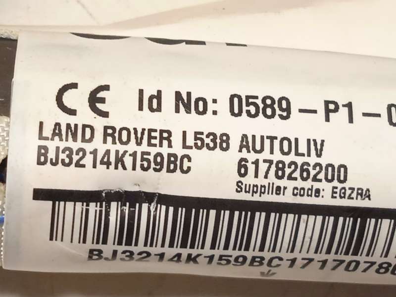 Recambio de airbag cortina delantero derecho para land rover range rover evoque (l538) 2.0 d referencia OEM IAM BJ3214K159BC LR0 3