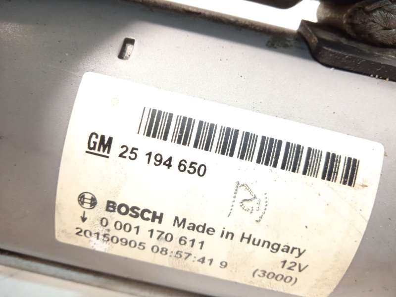 Recambio de motor arranque para opel mokka / mokka x (j13) 1.4 (_76) referencia OEM IAM 25194650  0001170611 - Plata 5