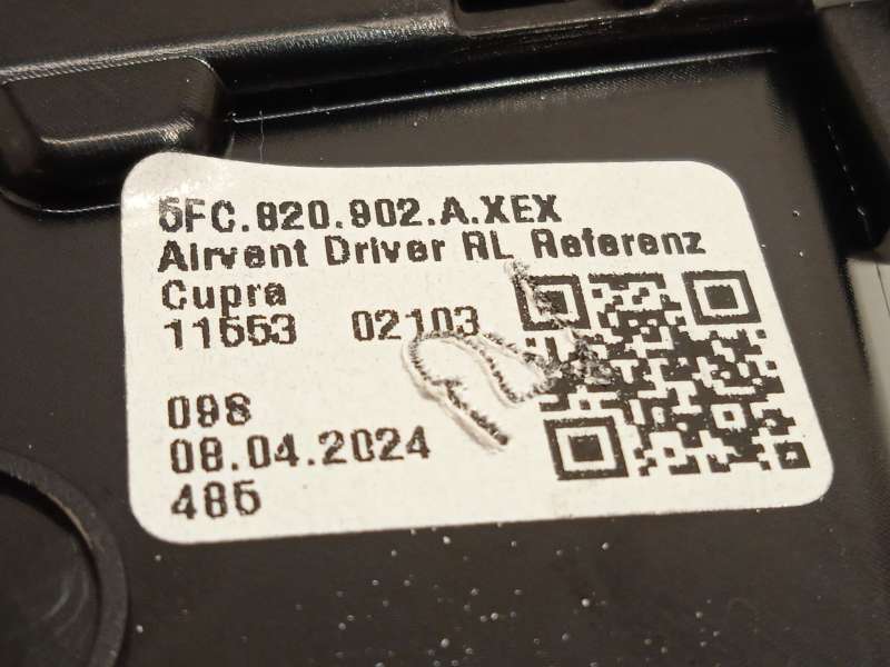 Recambio de aireador para cupra formentor (km7, kmp) 1.4 e-hybrid referencia OEM IAM 5FC820902A 5FC820902AXEX - Blanco 4