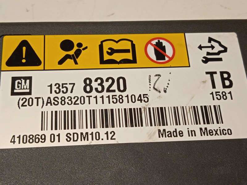 Recambio de centralita airbag para opel insignia berlina 2.0 16v cdti referencia OEM IAM 13578320 - Gris 4