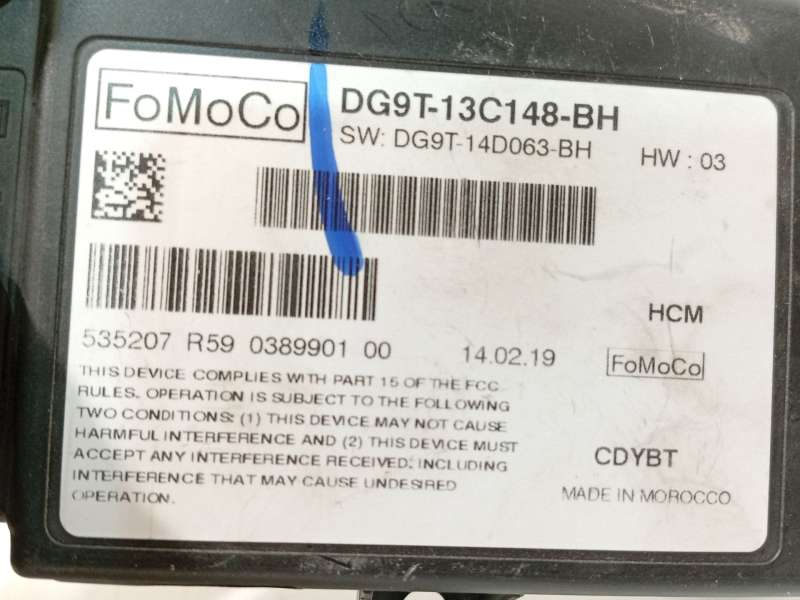 Recambio de modulo electronico para ford mondeo v hatchback (ce) 2.0 ecoblue referencia OEM IAM DG9T13C148BH 2032321 DG9T14D063B - Azul 4