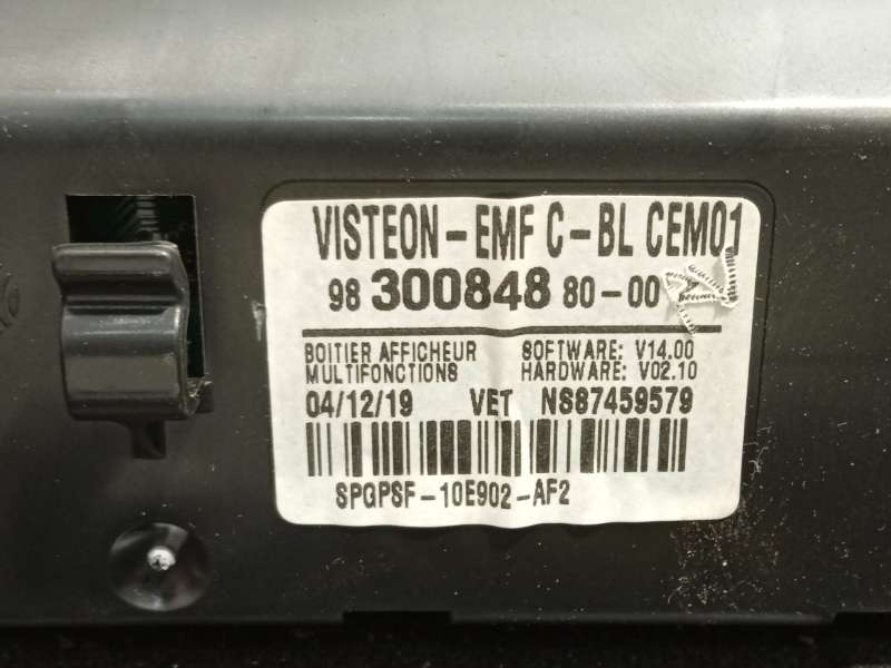 Recambio de sistema audio / radio cd para citroën berlingo (er_, ec_) 1.5 bluehdi 100 referencia OEM IAM 9830084880 - Blanco 5