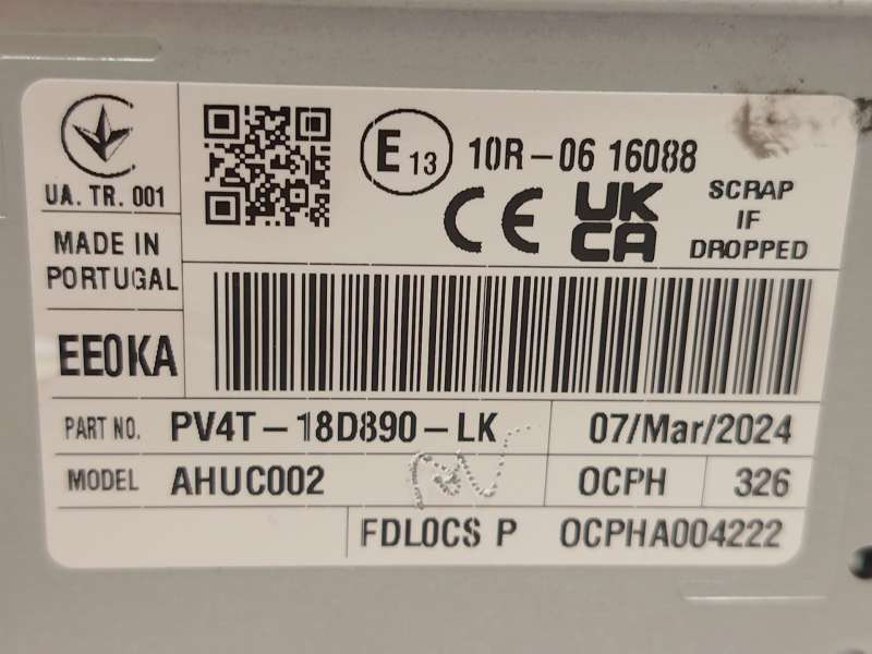 Recambio de sistema audio / radio cd para ford kuga iii (dfk) 2.5 fhev referencia OEM IAM PV4T18D890LK 2837109 - Verde 2