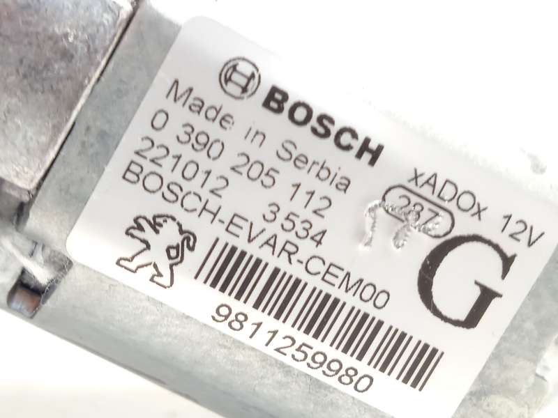 Recambio de motor limpia trasero para citroën c3 iii (sx) 1.2 vti 82 lpg referencia OEM IAM 9811259980  0390205112 4