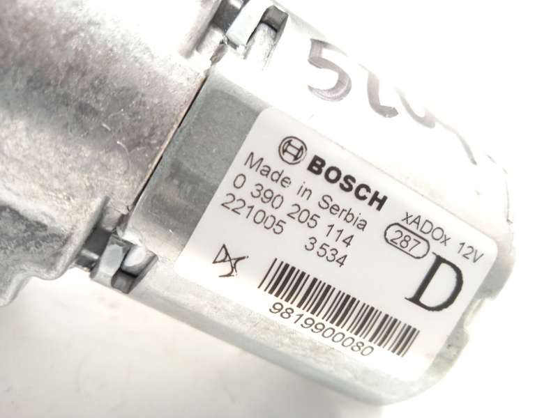 Recambio de motor limpia trasero para peugeot 208 ii (ub_, up_, uw_, uj_) 1.2 vti 82 referencia OEM IAM 9819900080  0390205114 4