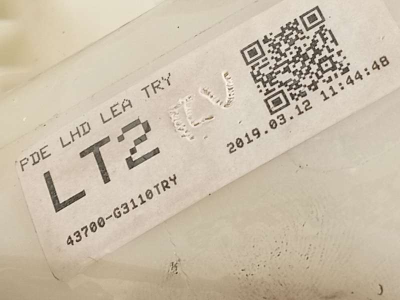 Recambio de palanca cambio para hyundai i30 (pde, pd, pden) 1.6 crdi referencia OEM IAM 43700G3110TRY 5