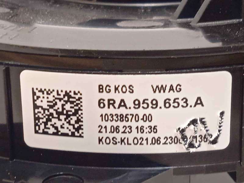 Recambio de anillo airbag para seat arona fr referencia OEM IAM 6RA959653A 3